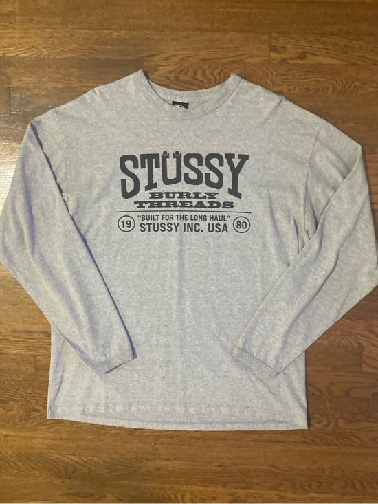 Stussy Other - Vintage STUSSY “Burly Threads” long sleeve shirt XL